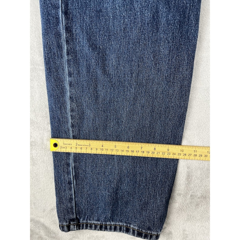 Levi 550 Jeans Men 42x34 Blue Relaxed‎ Fit Denim Pants Stone Wash - Picture 5 of 8